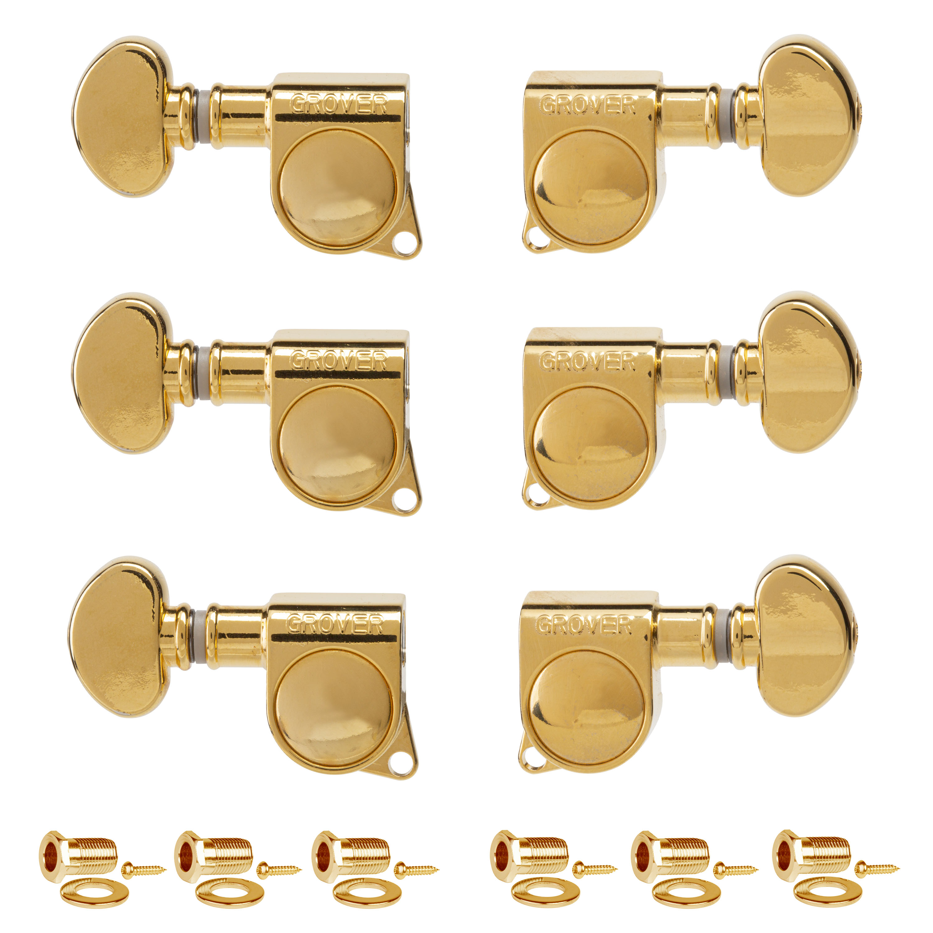 Grover Mini Locking Rotomatics (406 Series) 3+3 Tuners