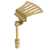 Pisgah Hawktail Banjo Tailpiece, Unplated Brass