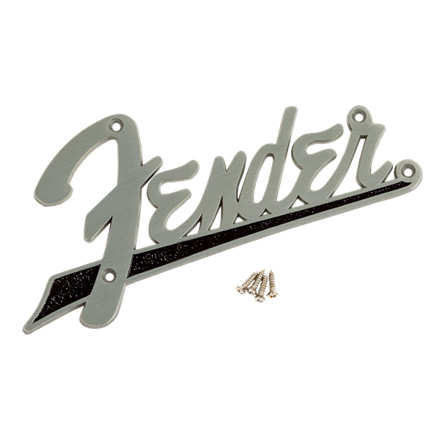 Fender Amplifier Logo, Flat, Black