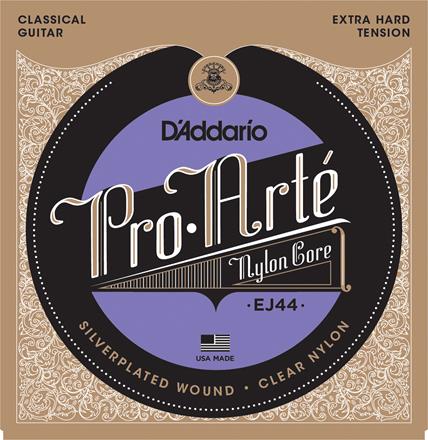 D'Addario Pro Arte Classical Guitar Strings, Silverplated, Extra Hard Tension (EJ44)