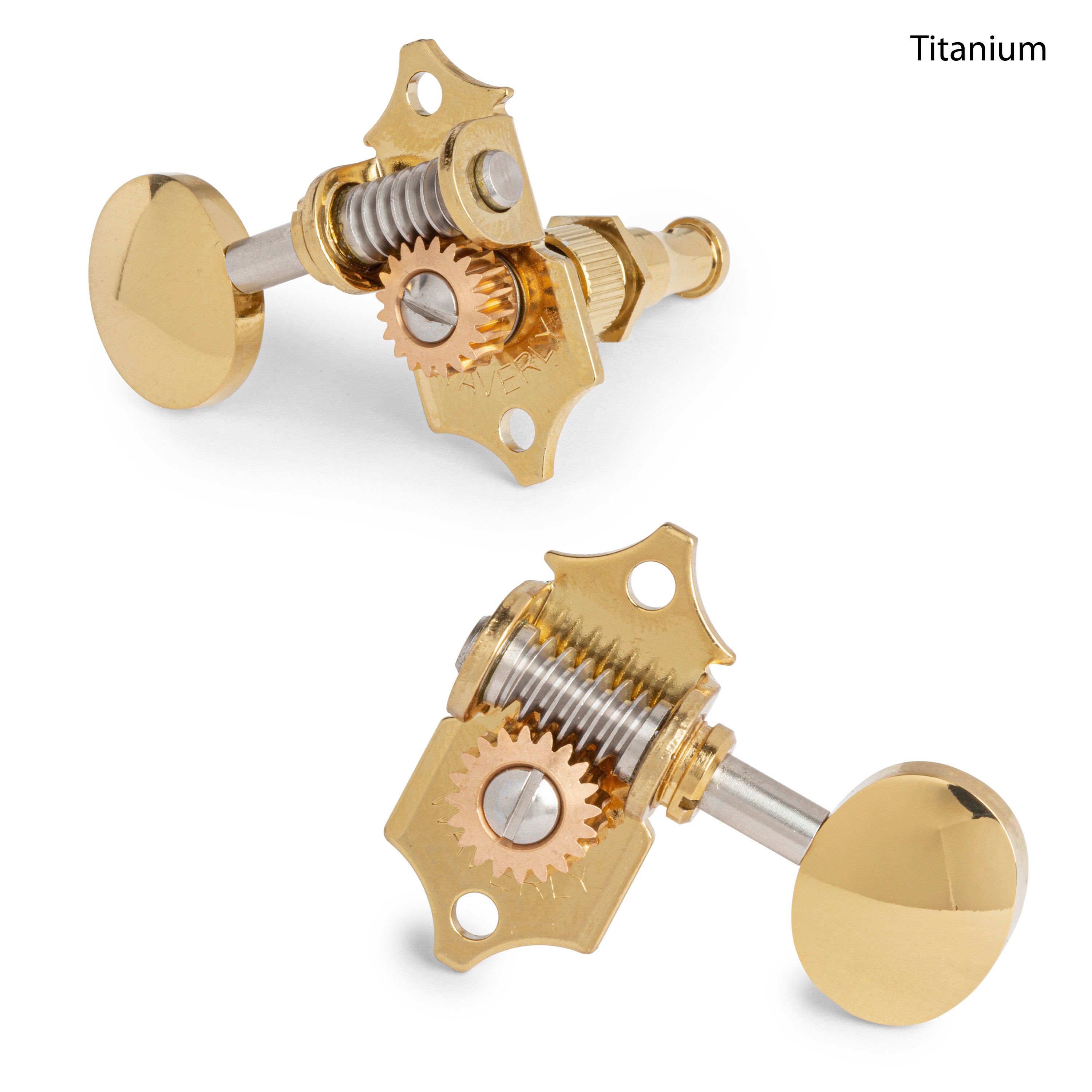 Waverly High Ratio Guitar Tuners with Vintage Oval Knobs for Solid Pegheads