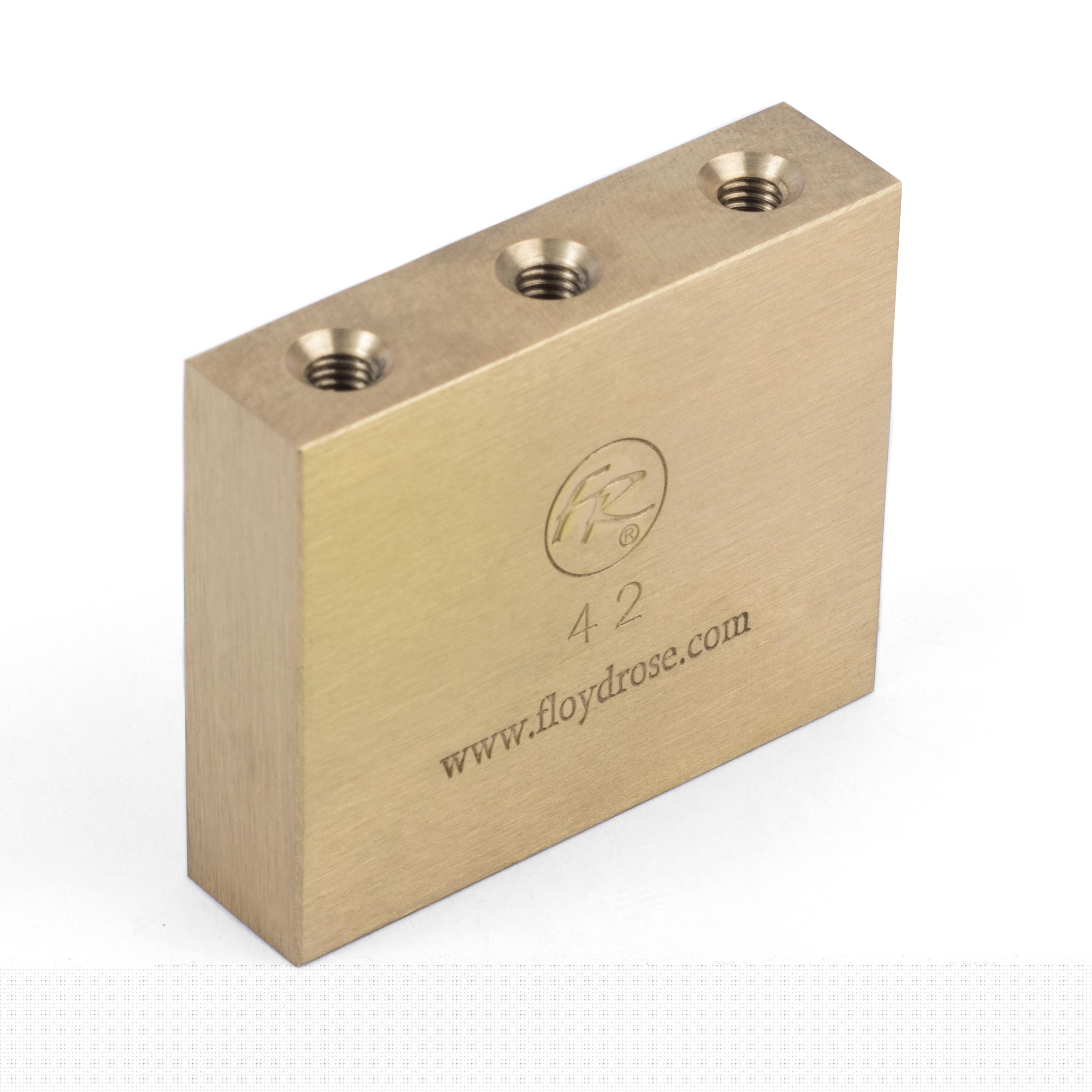 Floyd Rose Original Fat Brass Tremolo Block, 42mm - For flush-mount installations, the original Floyd Rose block