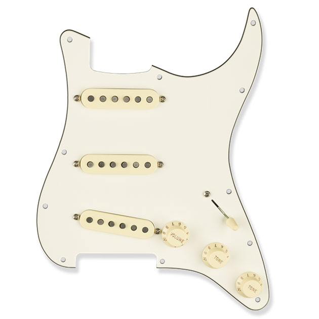 Fender Texas Special Pre-wired Stratocaster Pickguard, Parchment