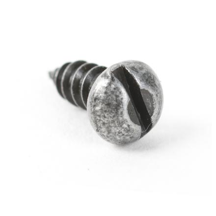 Tuner Screws for Slotted Pegheads, Slotted, relic nickel