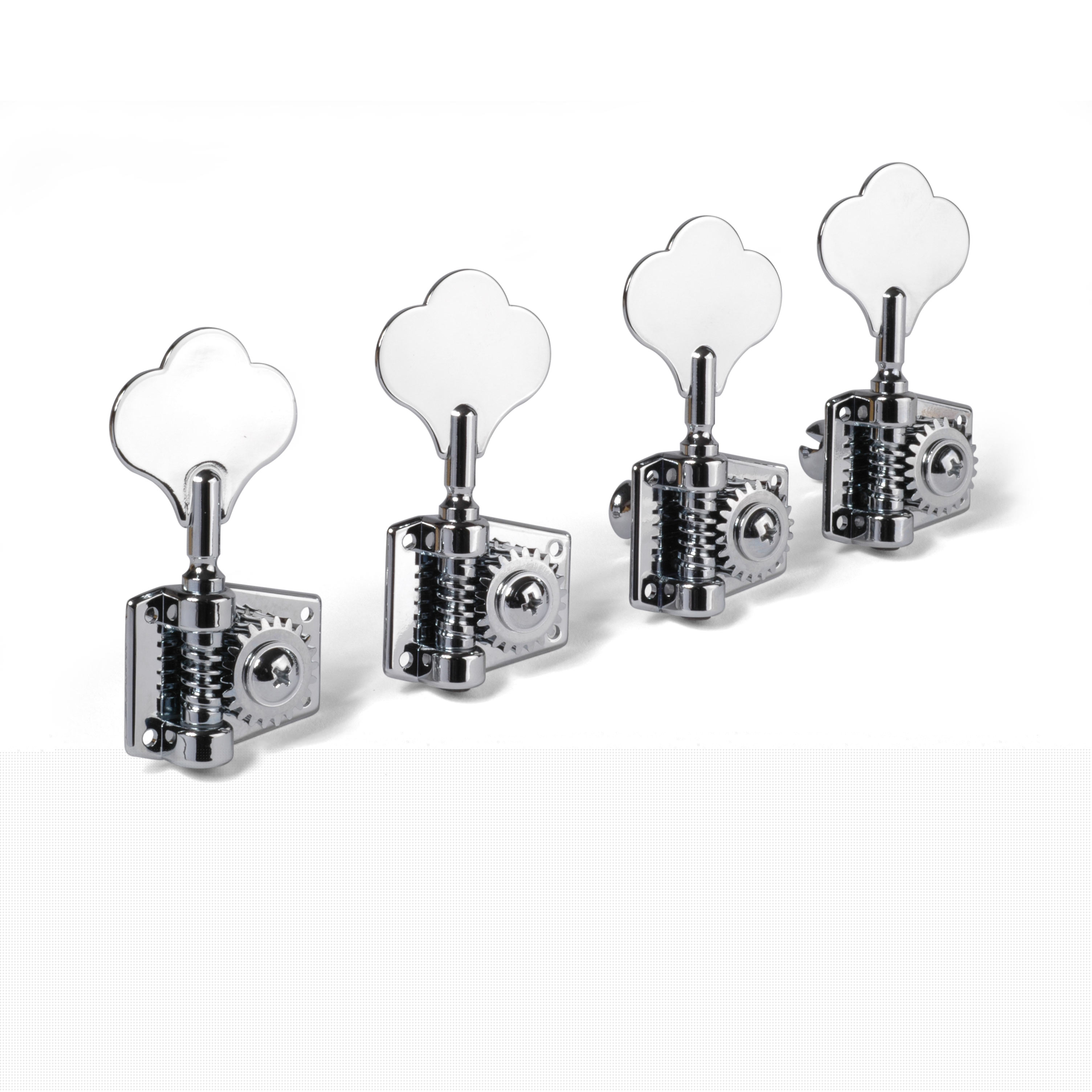 Adjustable Tension Bass Tuner Set, 4-in-line, chrome