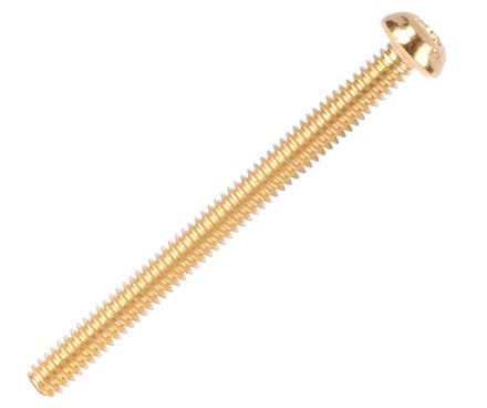 Pickup Height Screw for Humbucker, Gold