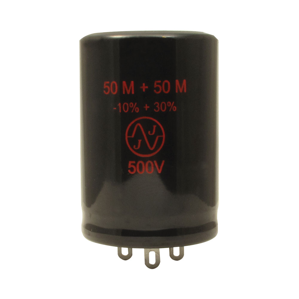 JJ/Tesla Electrolytic Caps, 500V, 50/50uF