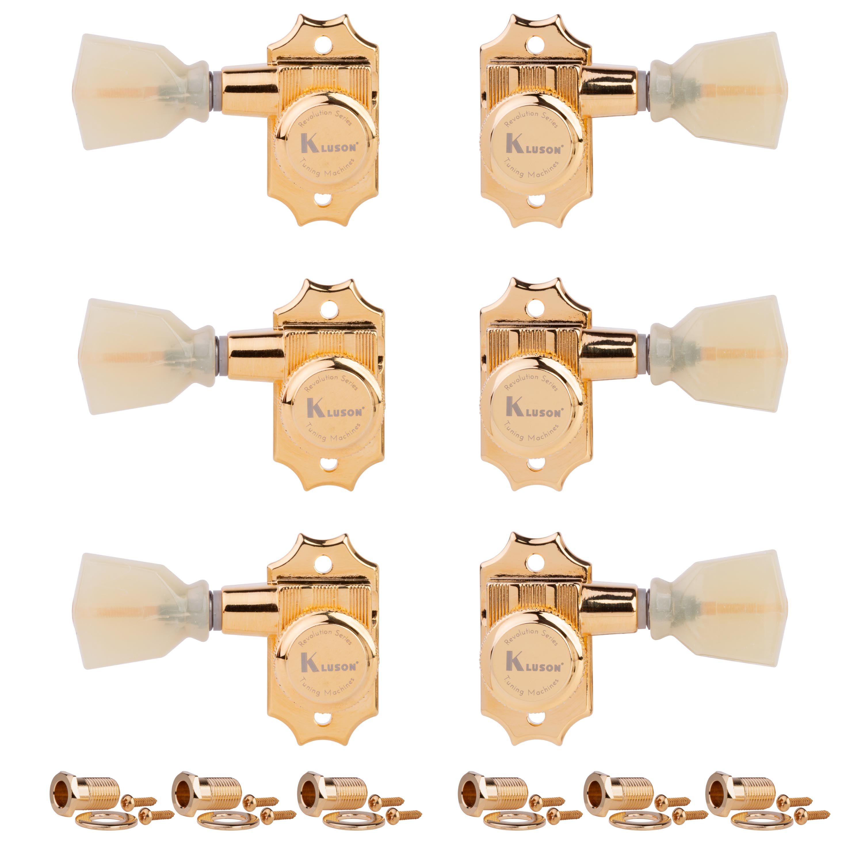 Kluson 3+3 Locking Revolution Series G-Mount Tuners