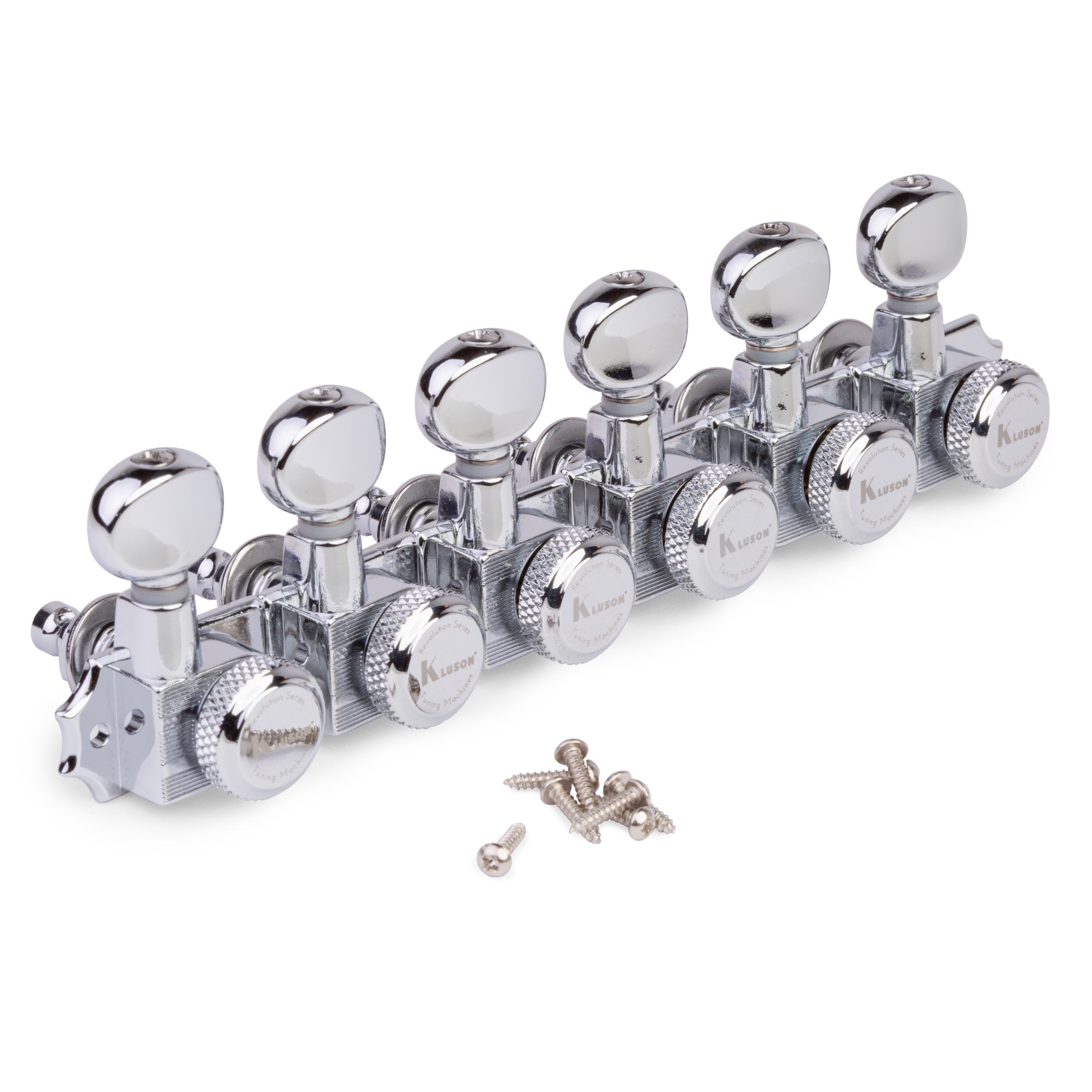 Kluson 6-In-Line Locking Revolution Series H-Mount Tuners