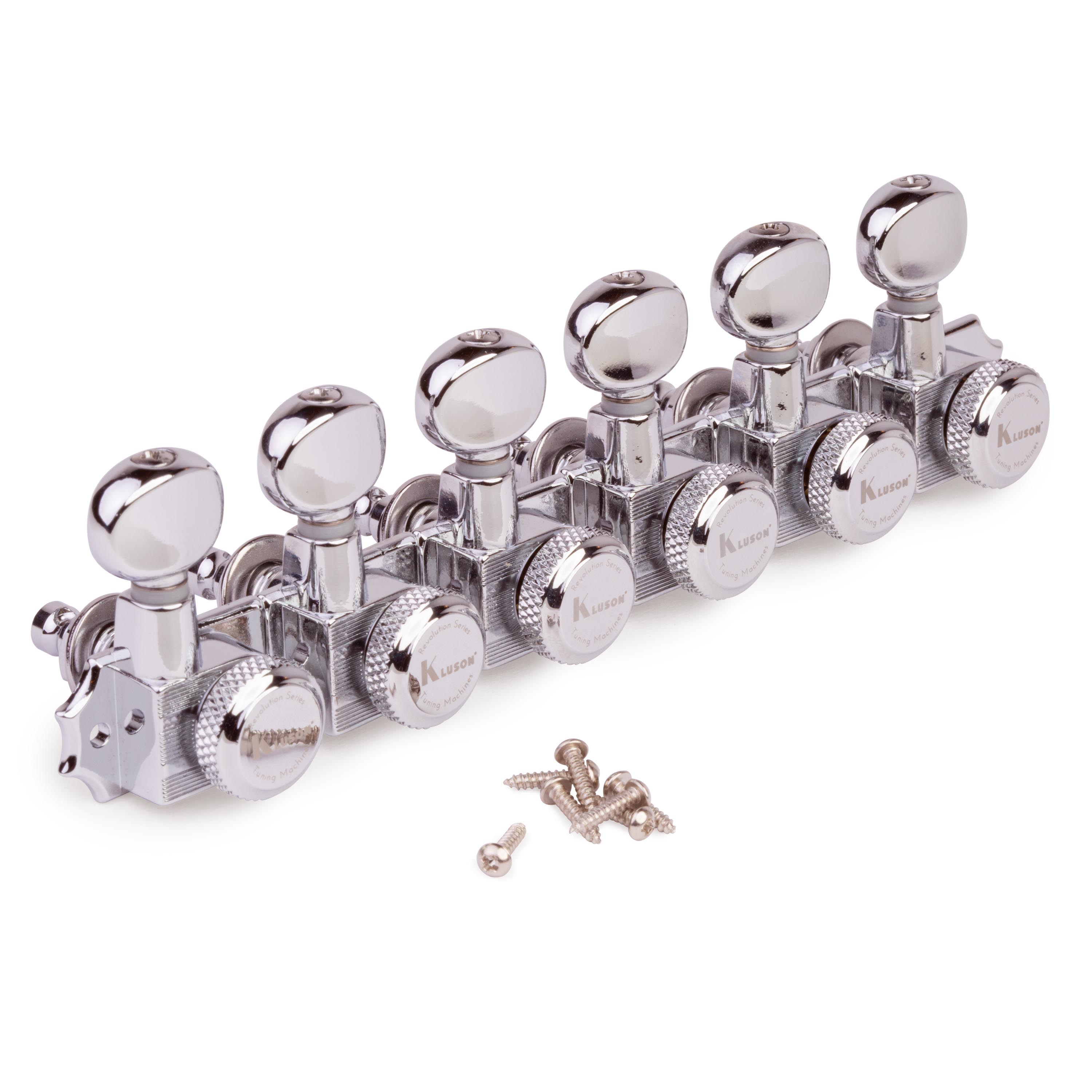 Kluson 6-In-Line Locking Revolution Series H-Mount Tuners