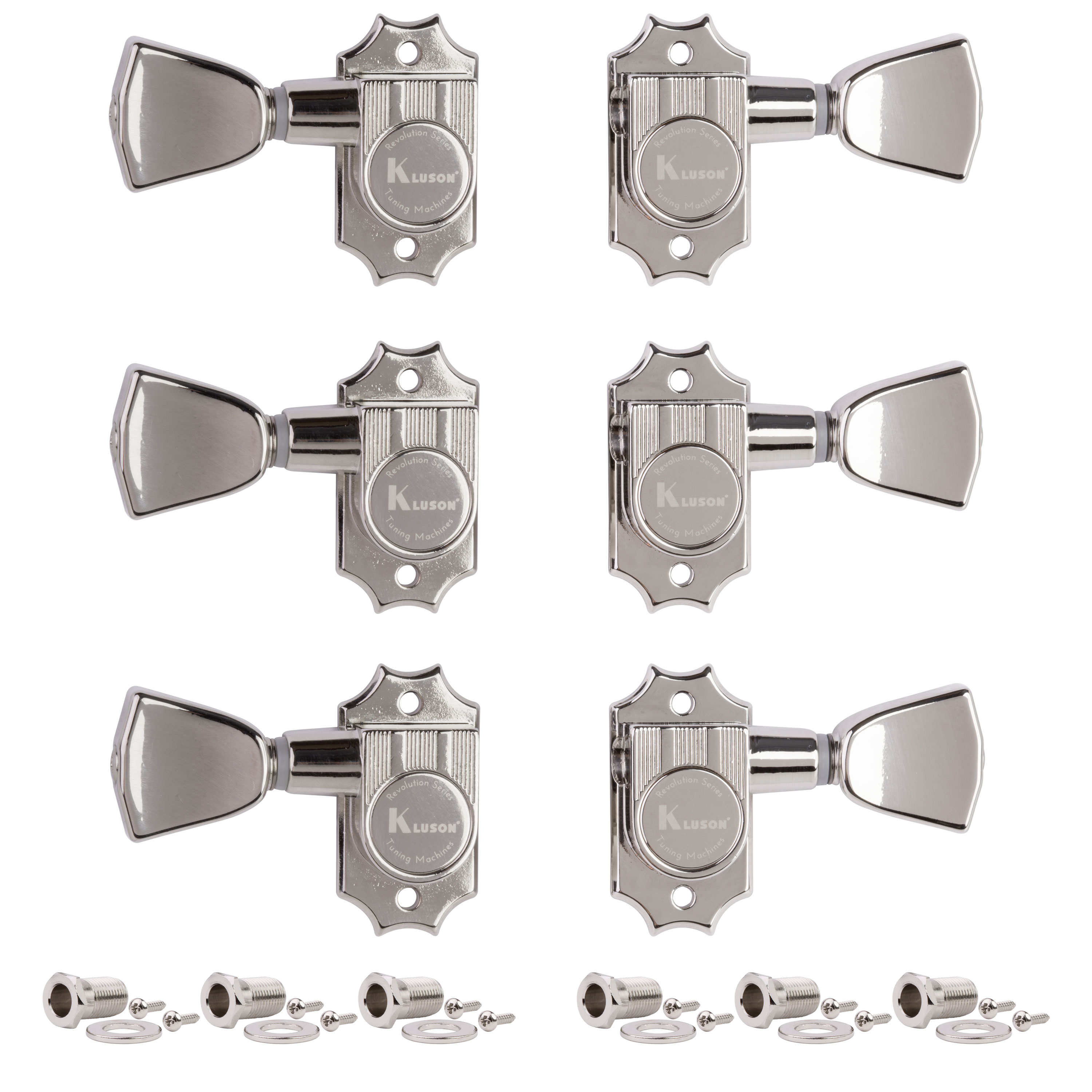 Kluson 3+3 Revolution Series G-Mount Tuners