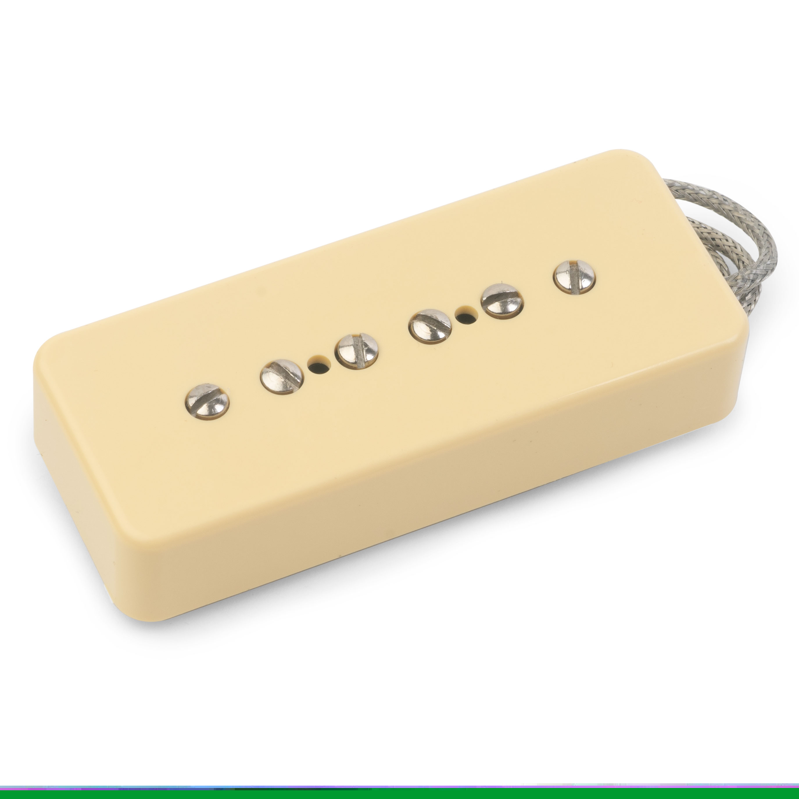 StewMac Modern Soapbar P-90 Pickups, Neck Position, RWRP, Cream Cover