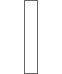 White Plastic Binding, .090" x .565" (2.29mm x 14.35mm)