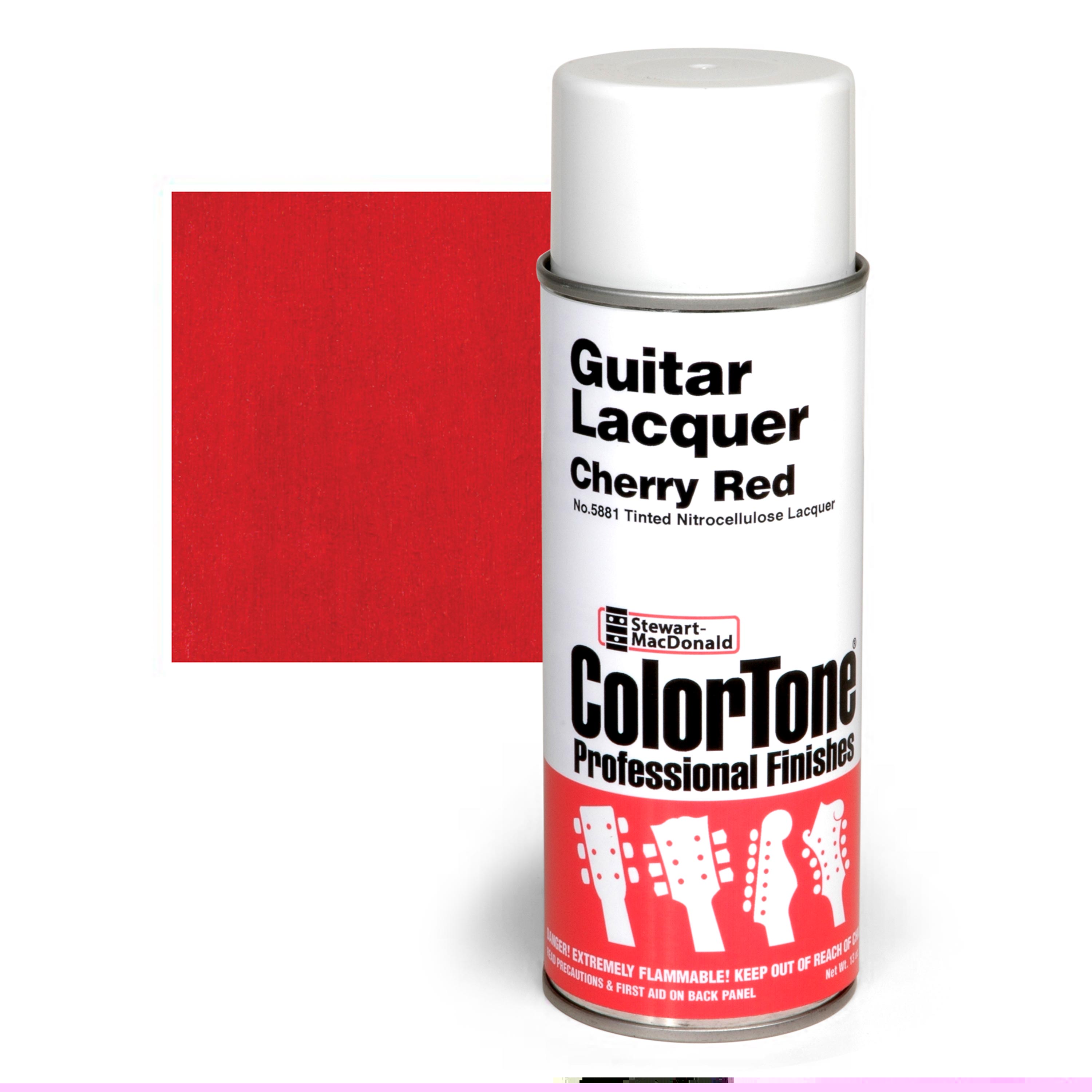 ColorTone Tinted Aerosol Guitar Lacquer, Cherry Red