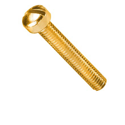 Polepiece Screw, Gold, M3 x 0.5 thread for imported pickups