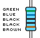 Resistors, 560-ohm, 1% tolerance