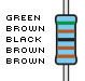 Resistors, 5.1K-ohm, 1% tolerance