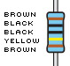 Resistors, 1.0M-ohm, 1% tolerance