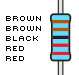 Resistors, 2.2K-ohm, 1% tolerance