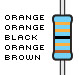 Resistors, 330K-ohm, 1% tolerance