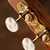 Sloane Classical Guitar Tuners with Pearloid Knobs and Flower Baseplates