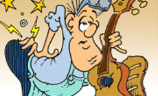Aching back cartoon