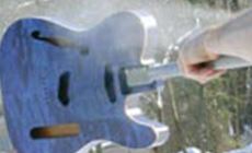 Spraying the cutaways and upper shoulder