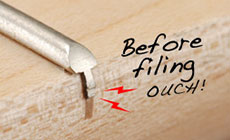 Fret before filing