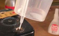 Making a glue drip cup