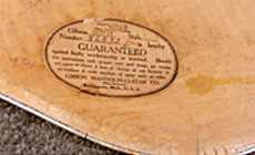 Old Gibson label