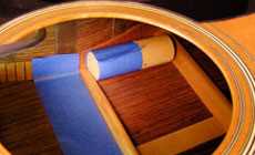 Blue tape unrolled