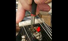 Prying the washer out