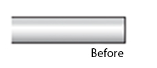 Bevel the rod - Before