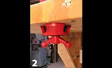 Two ways to mount the vise