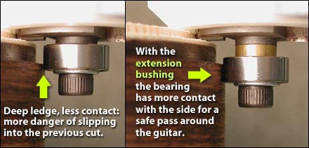 Using the Binding Router Bit and Bearings
